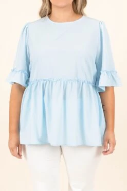 Somethin' Special Top, Light Blue 11 Somethin' Special Top, Light Blue -Chic Soul Store Somethin SpecialTop LightBlue 9247