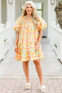 Something Good Dress, Watercolor 11 Something Good Dress, Watercolor -Chic Soul Store Something Good Dress Watercolor 4