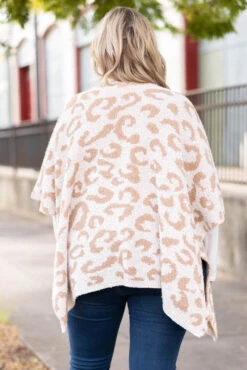 Somewhere In The Jungle Poncho, Leopard -Chic Soul Store SomewhereInTheJunglePoncho Leopard 1216