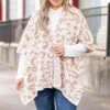 Somewhere In The Jungle Poncho, Leopard -Chic Soul Store SomewhereInTheJunglePoncho Leopard 1218