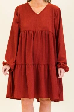 Song Of The Leaves Dress, Cinnamon 14 Song Of The Leaves Dress, Cinnamon -Chic Soul Store SongOfTheLeavesDress Cinnamon 3