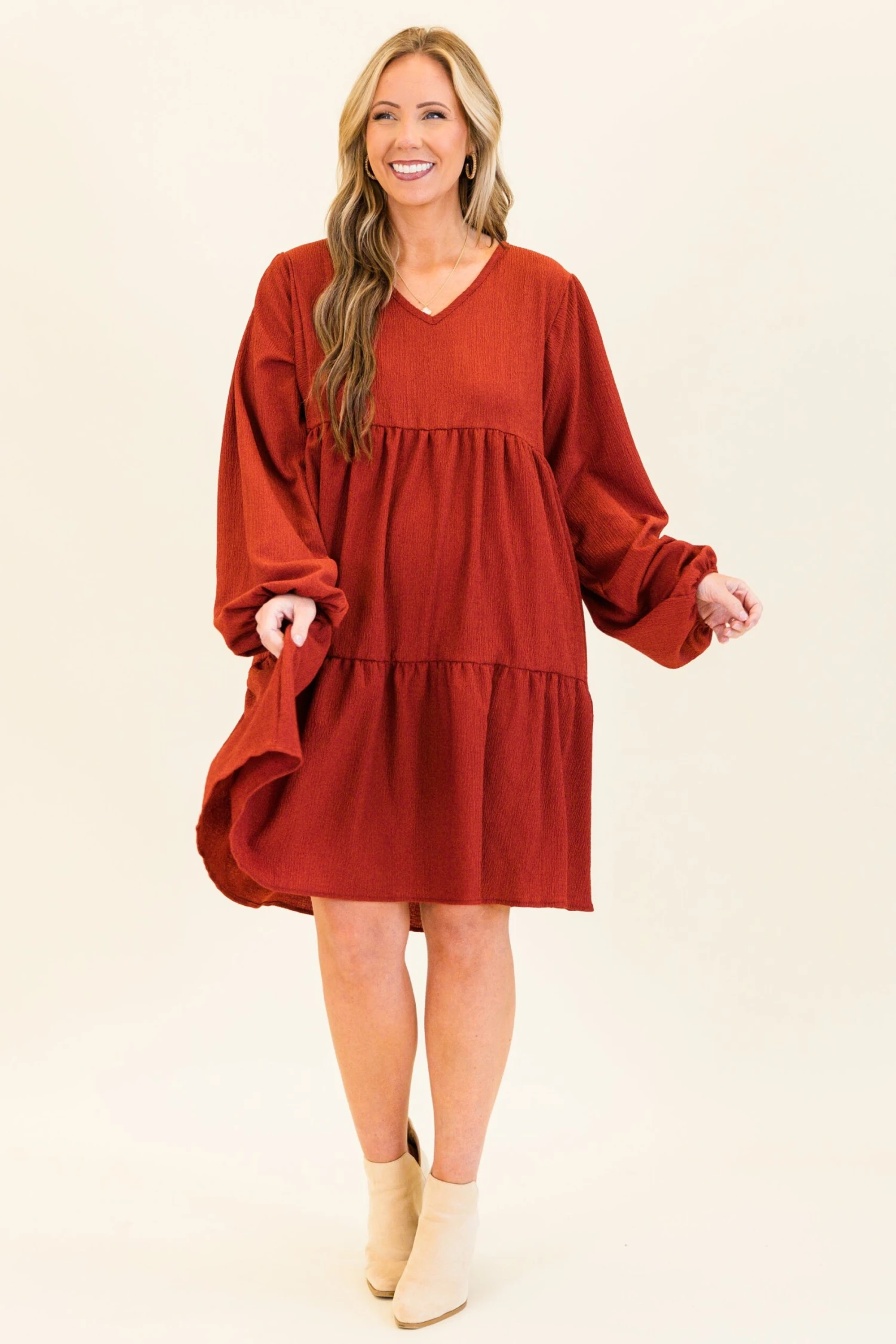 Song Of The Leaves Dress, Cinnamon 5 Song Of The Leaves Dress, Cinnamon - Image 3