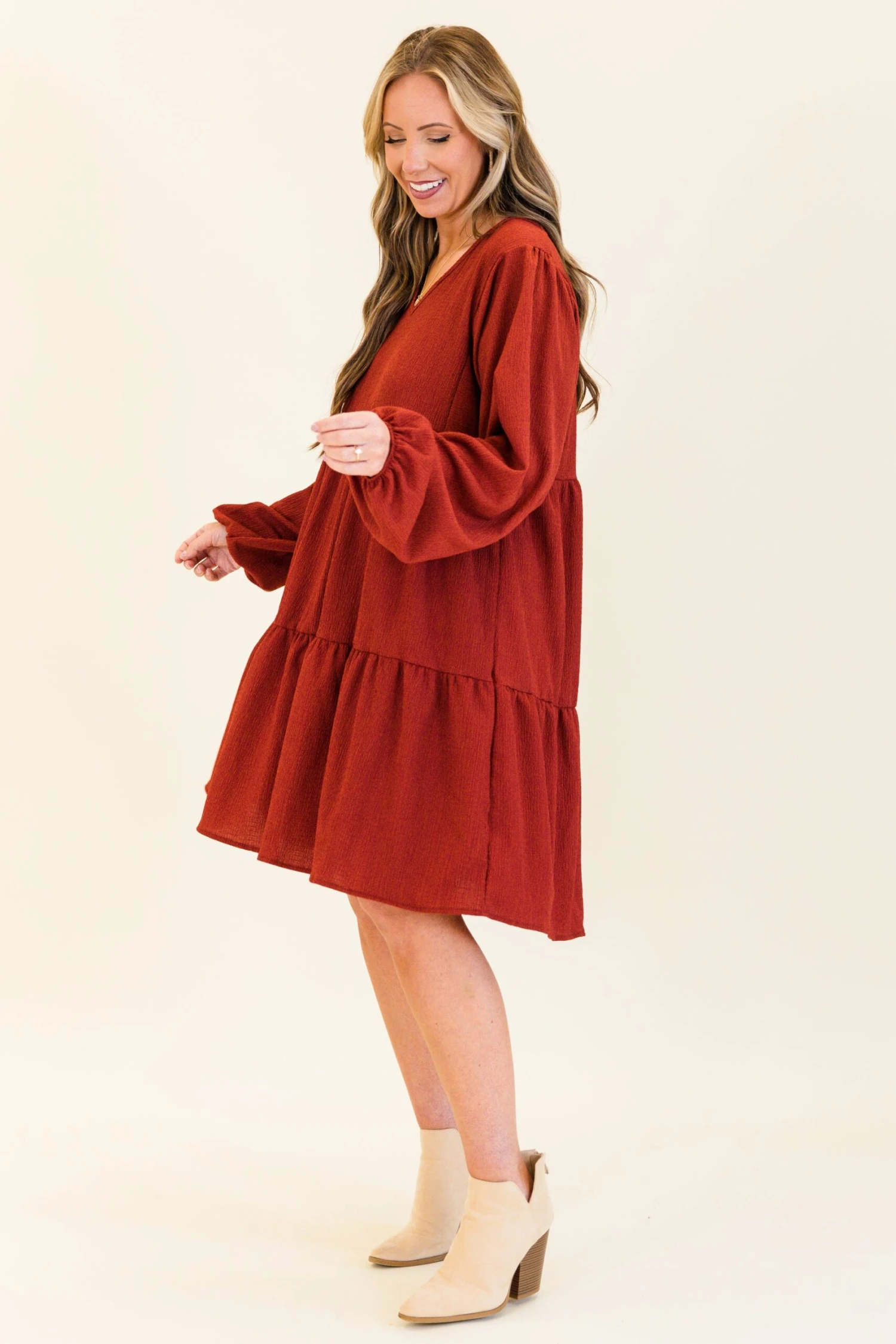 Song Of The Leaves Dress, Cinnamon 6 Song Of The Leaves Dress, Cinnamon - Image 4