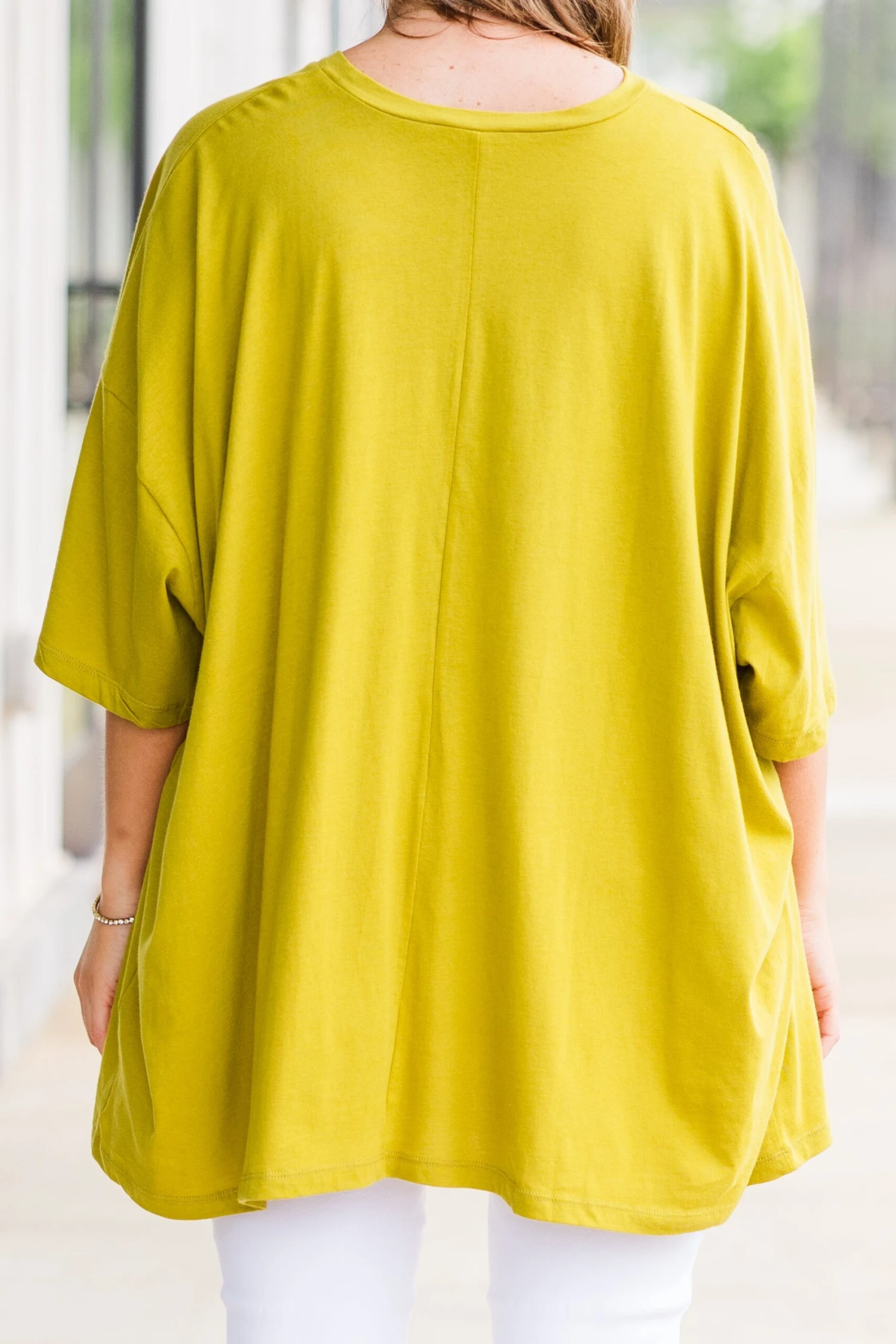 Soulful Sunshine Boyfriend Tee, Olive Mustard 8 Soulful Sunshine Boyfriend Tee, Olive Mustard - Image 6