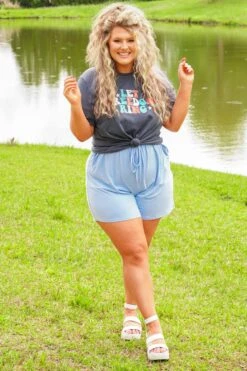 Sounds Of Freedom Tee, Heather Navy -Chic Soul Store SoundsofFreedomTee HeatherNavy 2