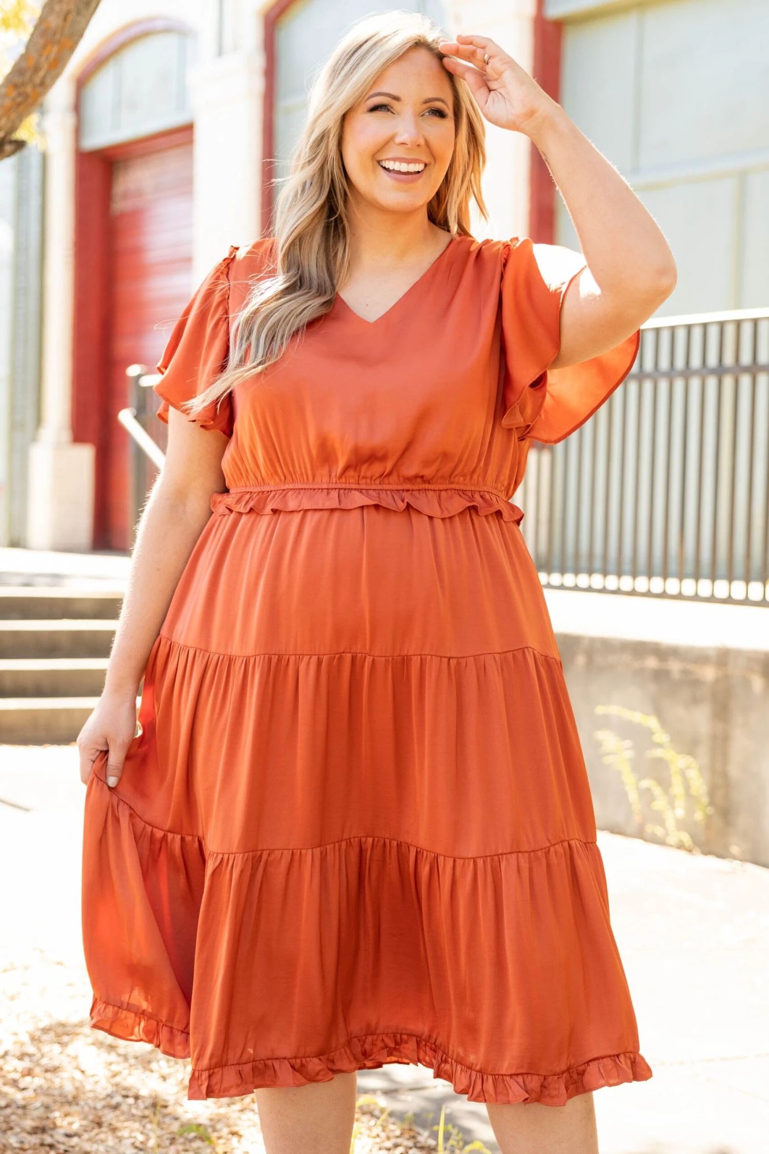 Southern Soul Dress, Rust 3 Southern Soul Dress, Rust