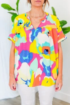 South Of The Sea Top, Yellow-Mint 13 South Of The Sea Top, Yellow-Mint -Chic Soul Store SouthoftheSeaTop Yellow Mint 2