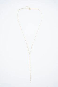 Sparkling Ending Necklace, Gold -Chic Soul Store SparklingEndingNecklace Gold 9436