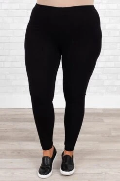 Spending Time With You Leggings, Black -Chic Soul Store SpendingTimeWithYouLeggings Black 9925