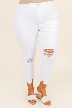 Spotlight All Over Jeans, White 10 Spotlight All Over Jeans, White -Chic Soul Store SpotlightAllOverJeans White 2