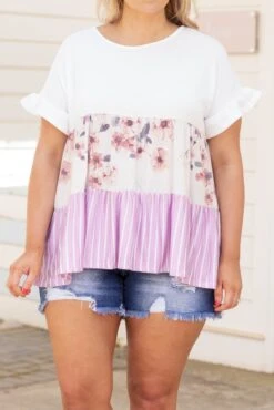 Spotlight Me Top, Lilac -Chic Soul Store SpotlightMeTop Lilac 1046