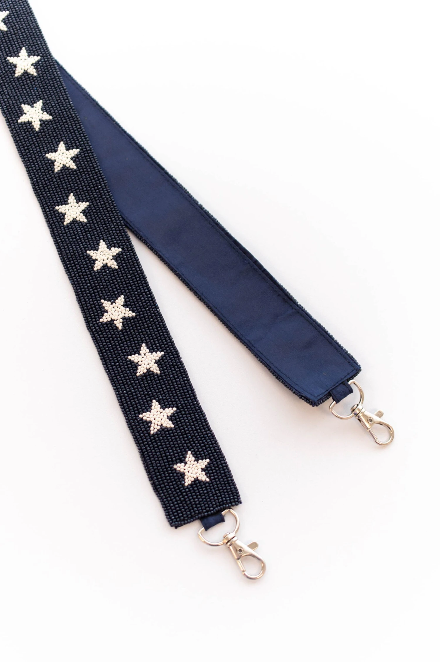 Star Of The Team Beaded Purse Strap, Navy 5 Star Of The Team Beaded Purse Strap, Navy - Image 3