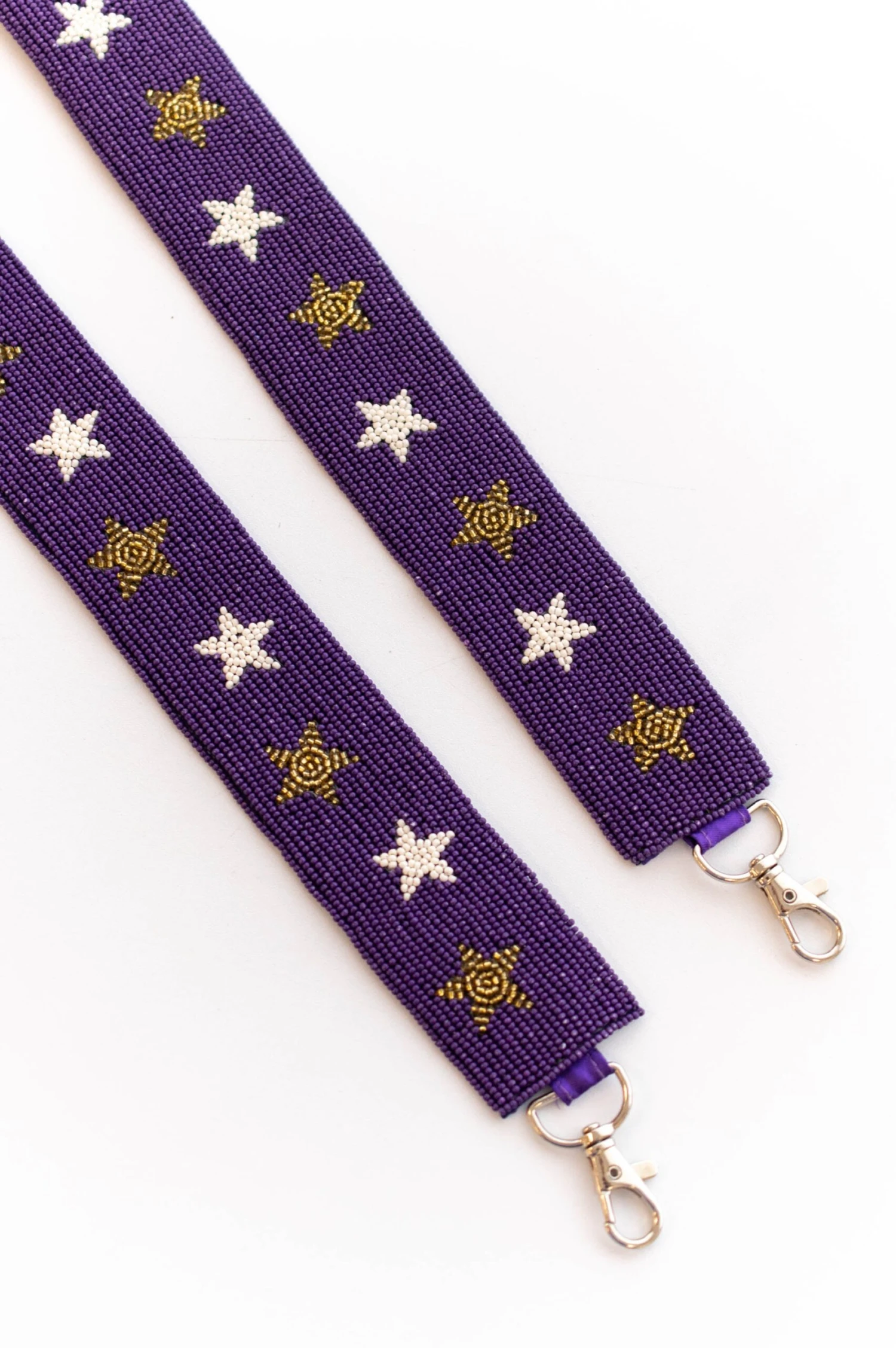 Star Of The Team Beaded Purse Strap, Purple 3 Star Of The Team Beaded Purse Strap, Purple