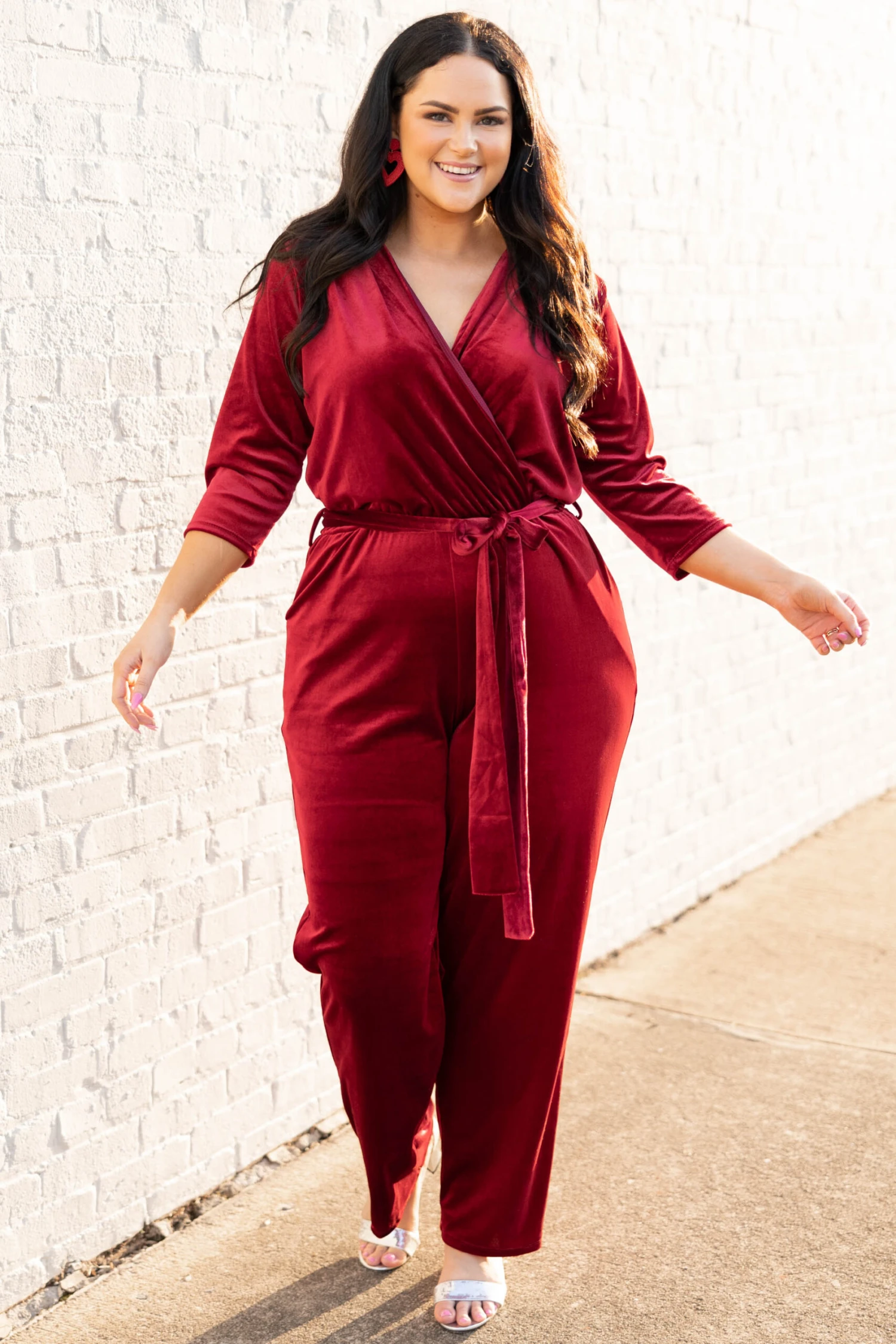 Stare At Me Jumpsuit, Ruby 4 Stare At Me Jumpsuit, Ruby - Image 2