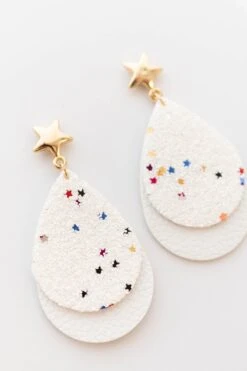 Starkissed Earrings, White -Chic Soul Store StarkissedEarrings White 9848