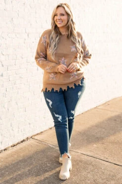 Starlight Swooning Sweater, Camel 10 Starlight Swooning Sweater, Camel -Chic Soul Store StarlightSwooningSweater Camel 5