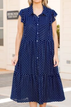Stars Through The Night Midi Dress, Navy 11 Stars Through The Night Midi Dress, Navy -Chic Soul Store StarsThroughTheNightMidiDress Navy 12