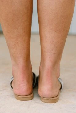 Stay On Course Sandals, Silver -Chic Soul Store StayOnCourseSandals Silver 6