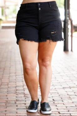 Stay The Same Shorts, Black 13 Stay The Same Shorts, Black -Chic Soul Store StayTheSameShorts Black 2