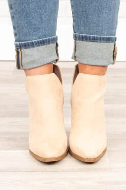 Staying On Track Booties, Toast -Chic Soul Store StayingOnTrackBooties Toast 8525