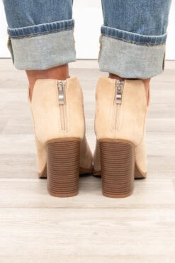 Staying On Track Booties, Toast -Chic Soul Store StayingOnTrackBooties Toast 8529