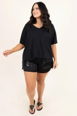 Stepping Out Of My Lane Top, Black -Chic Soul Store SteppingOutOfMyLaneTop Black 6232