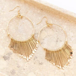 Sticks And Stones Earrings, Gold -Chic Soul Store SticksandStonesEarrings Gold