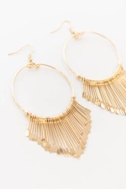 Sticks And Stones Earrings, Gold -Chic Soul Store SticksandStonesEarrings Gold 9244