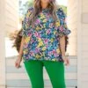 Still In Love With You Top, Navy Floral -Chic Soul Store StillInLoveWithYouTop NavyFloral 5