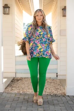 Still In Love With You Top, Navy Floral -Chic Soul Store StillInLoveWithYouTop NavyFloral 7