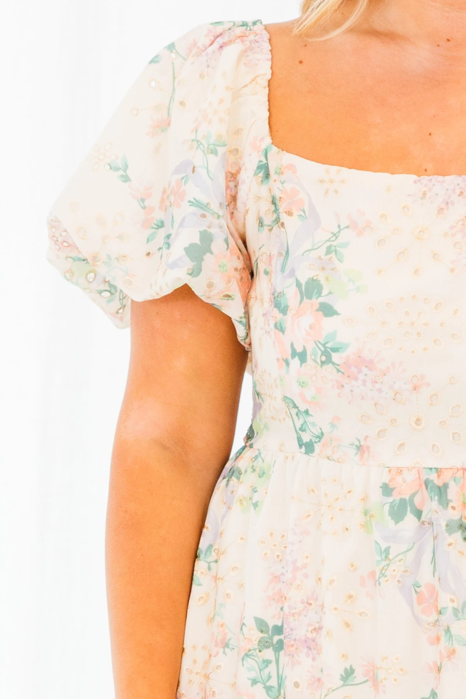 Still On For Brunch Dress, Cream Multi 7 Still On For Brunch Dress, Cream Multi - Image 5