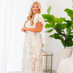 Still On For Brunch Dress, Cream Multi