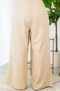Stolen Glances Pants, Tan -Chic Soul Store StolenGlancesPant Tan