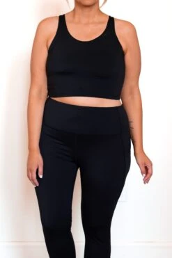 Strapping You In Sports Bra, Black -Chic Soul Store StrappingYouInSportsbra Black 2