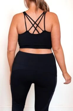 Strapping You In Sports Bra, Black -Chic Soul Store StrappingYouInSportsbra Black