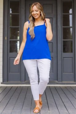 Strength In Numbers Tank Top, Royal 11 Strength In Numbers Tank Top, Royal -Chic Soul Store StrengthInNumbersTankTop Royal 4