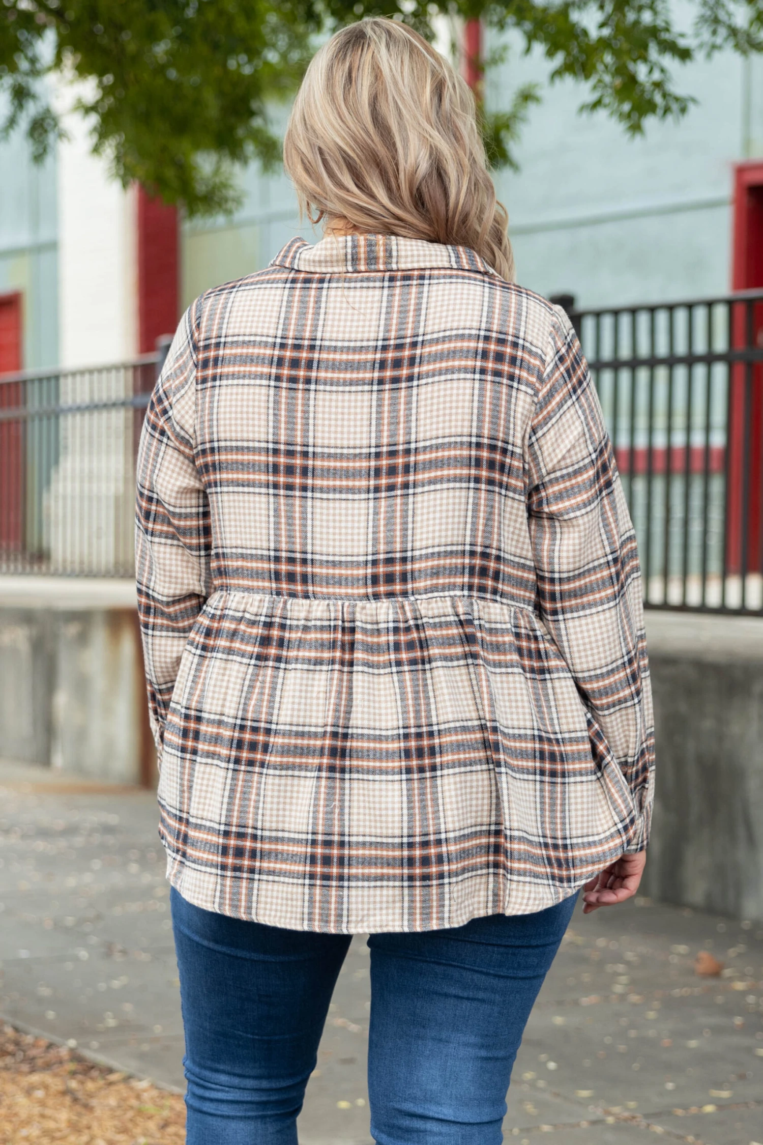 Strolling On Mainstreet Top, Taupe 7 Strolling On Mainstreet Top, Taupe - Image 5