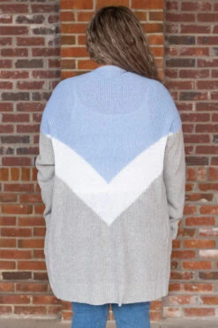 Stronger Than I Have Been Before Cardigan, Blue -Chic Soul Store StrongerThanIHaveBeenBeforeCardigan Blue 6600