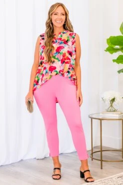Strut Your Style Pants, Dark Pink -Chic Soul Store StrutYourStylePants DarkPink 5