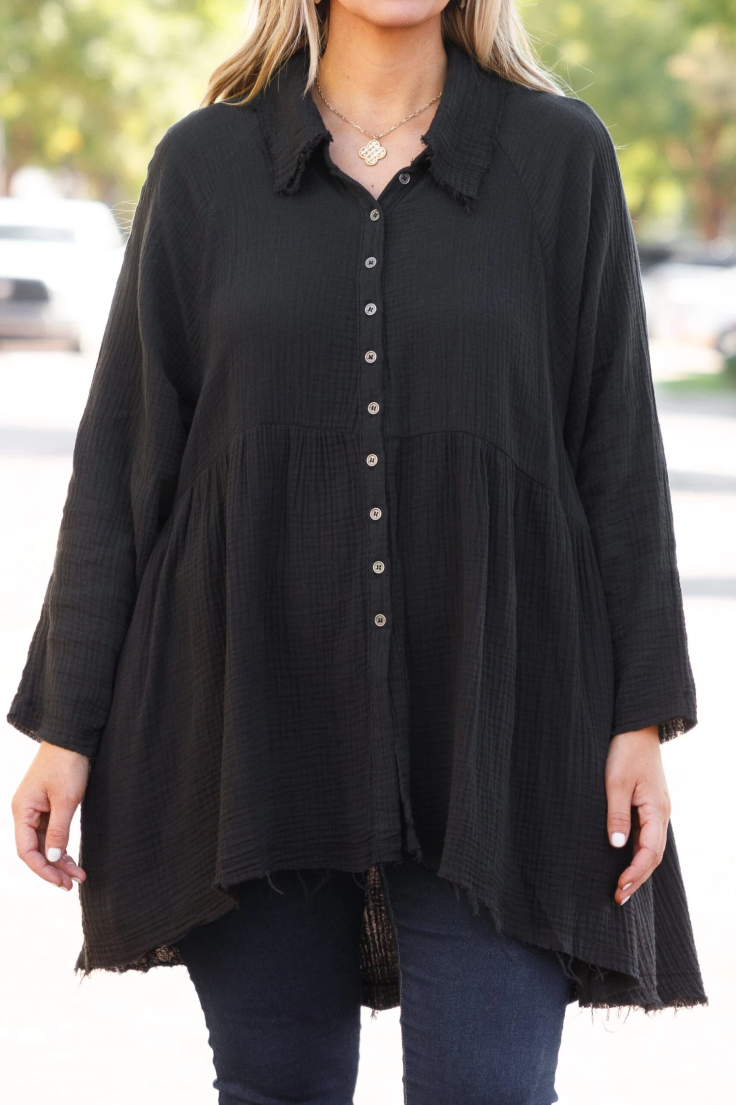 Stuck In Her Daydream Top, Black 6 Stuck In Her Daydream Top, Black - Image 4