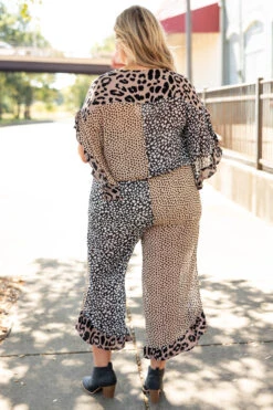 Stuck In Serendipity Jumpsuit, Mocha -Chic Soul Store StuckInSerendipityJumpsuit Mocha 0156