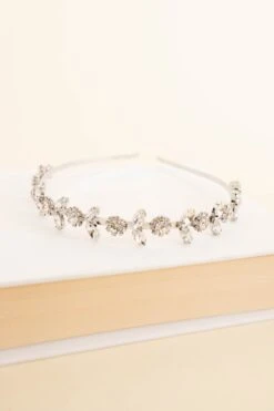 Stunningly Pulled Back Headband, Silver