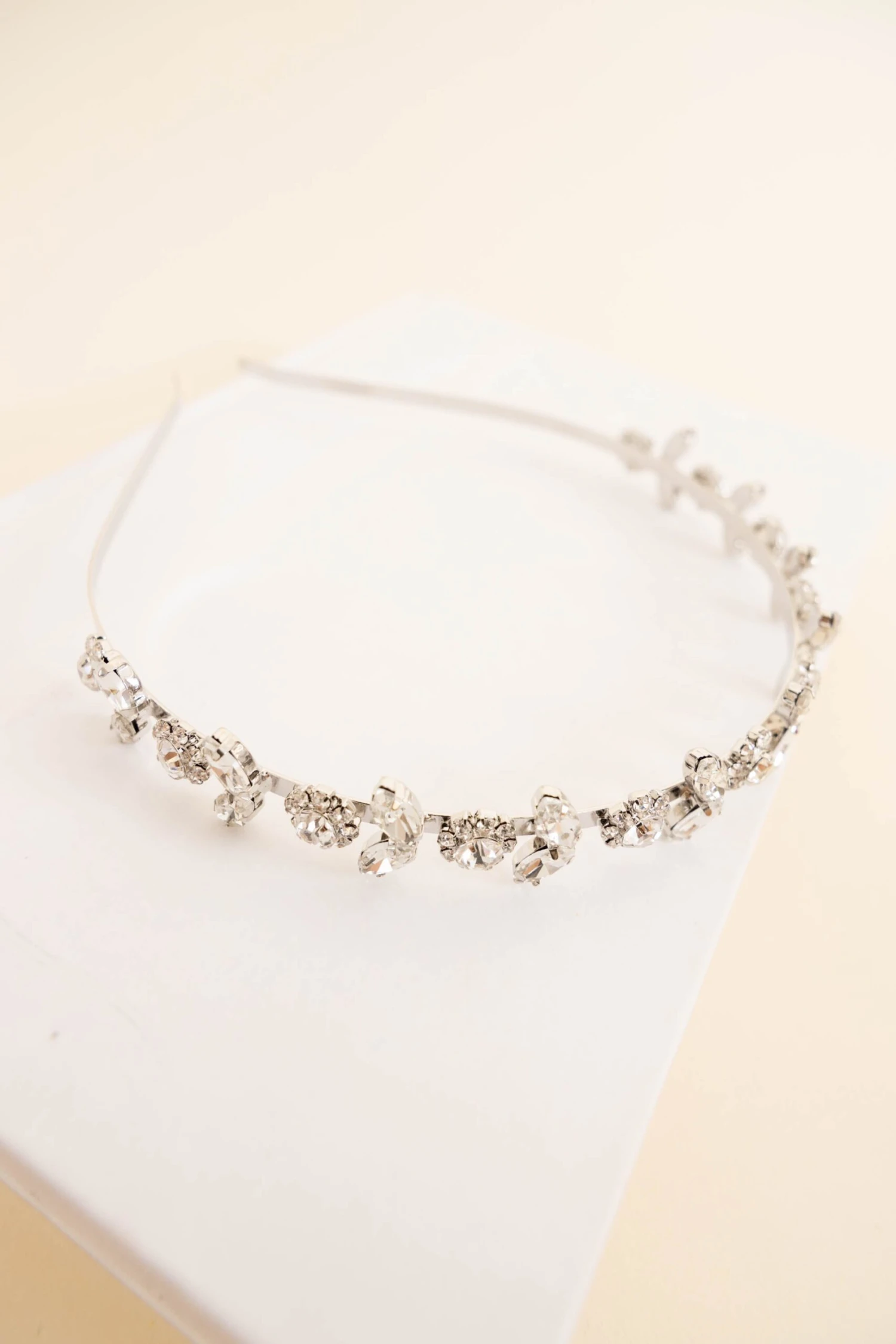 Stunningly Pulled Back Headband, Silver 4 Stunningly Pulled Back Headband, Silver - Image 2