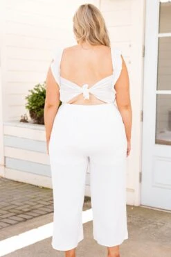 Stylish Princess Jumpsuit, Off White -Chic Soul Store StylishPrincessJumpsuit OffWhite