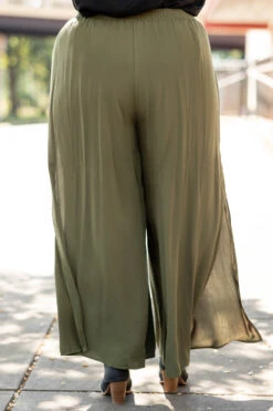 Subtly Sweet Pants, Olive -Chic Soul Store SubtlySweetPants Olive 3