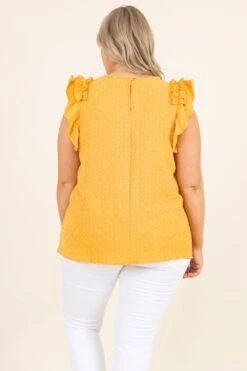 Suddenly Speechless Top, Honey -Chic Soul Store SuddenlySpeechlessTop Honey 3595