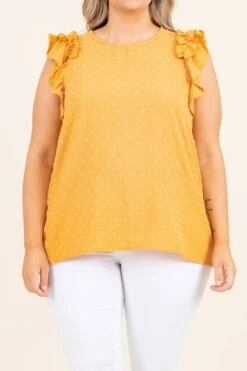 Suddenly Speechless Top, Honey -Chic Soul Store SuddenlySpeechlessTop Honey 3597