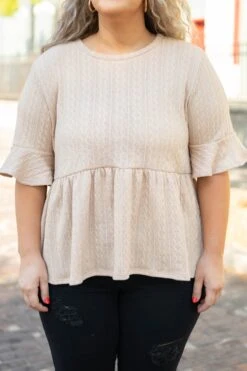 Suddenly Wonderstruck Top, Brown -Chic Soul Store SuddenlyWonderstruckTop Brown 9398