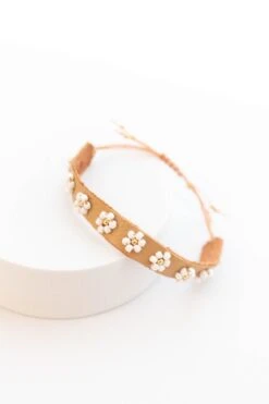 Suede Sands Bracelet, White -Chic Soul Store SuedeSandsBracelet White 9447