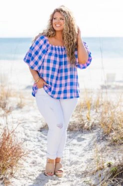 Sugar Pie Top, Blue-Pink 10 Sugar Pie Top, Blue-Pink -Chic Soul Store SugarPieTop Blue Pink 4